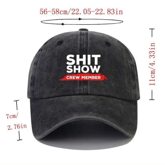 NWT🧢 “Sh!t Show Crew Member Adjustable Baseball Cap! (Supervisor hat in closet) - Picture 3 of 3